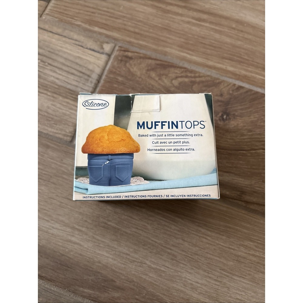 Muffin Tops Silicone‎ Blue Jeans Baking Cups 2 Boxes Of 4 Baking Muffins